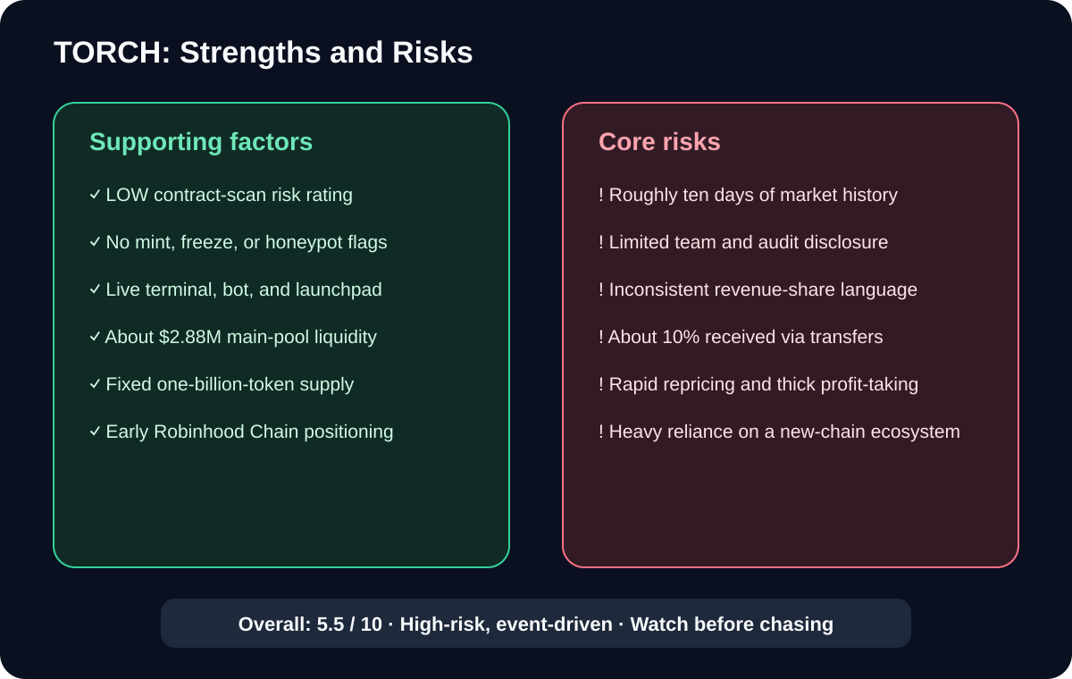 TORCH strengths and risks